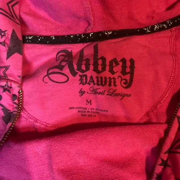 Abbey Dawn Pink Star Pattern Jacket - No zipper. No strings. - Picture 2 of 4
